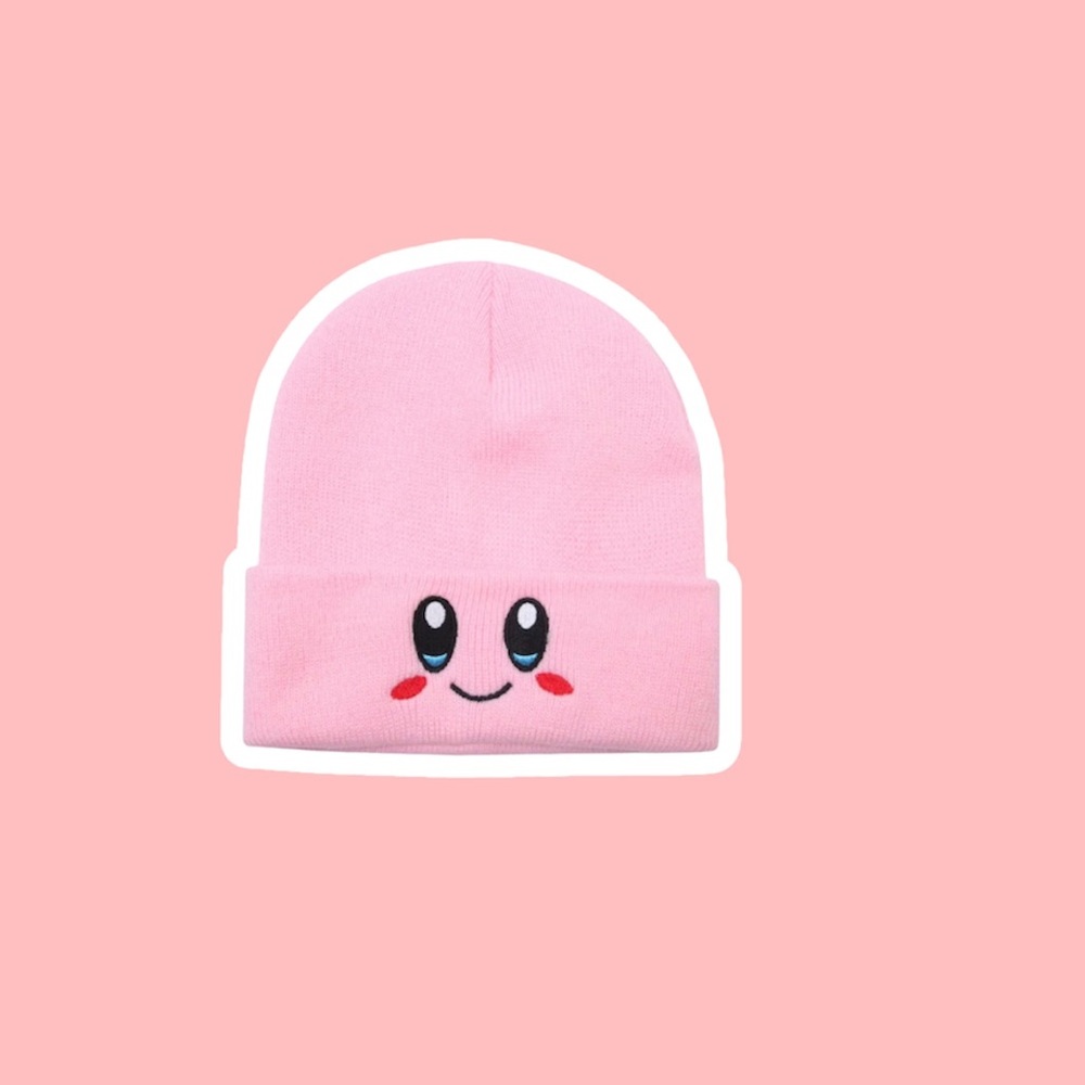 Anime Kirby Beanie Hat Cosplay Warm Knitted Hat Unisex Adult / Kids